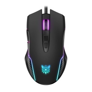 Геймърска мишка Onikuma CW905, Оптична, 7D, RGB, Черен - 767