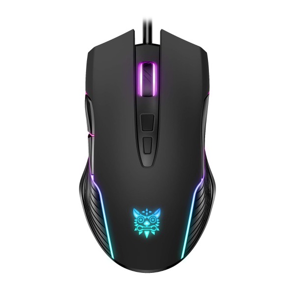 Геймърска мишка Onikuma CW905, Оптична, 7D, RGB, Черен - 767