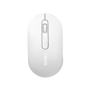 Мишка Mixie R518, Безжична, USB, 3D, Бял - 757