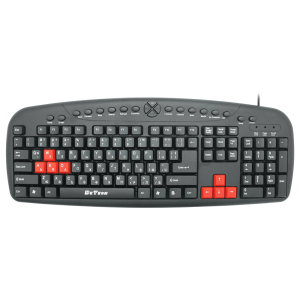 Мултимедийна клавиатура DeTech DE6087, USB, Кирилизирана, Че..
