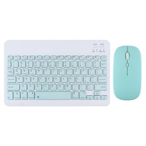 Комплект мишка и клавиатура No brand 030, Bluetooth, Син - 6..