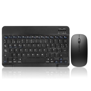 Комплект мишка и клавиатура No brand 030, Bluetooth, Черен -..