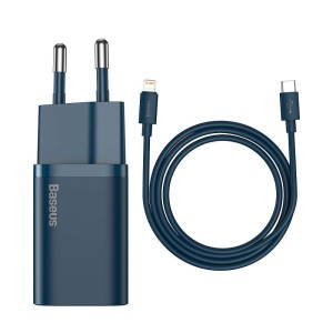 Мрежово зарядно устройство Baseus Super Si, 20W, С Кабел Typ..