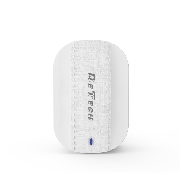 Мрежово зарядно устройство DeTech DE-15C, 5V/3.1A, 220V, 2 x USB, С Type-C кабел, 1.0m, Бял - 40098