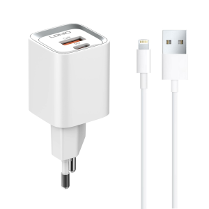 Мрежово зарядно устройство LDNIO A2318C, 20W, 1 x Type-C F, ..