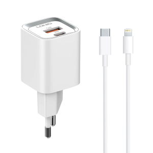 Мрежово зарядно устройство LDNIO A2318M, MFi, 20W, 1 x Type-..