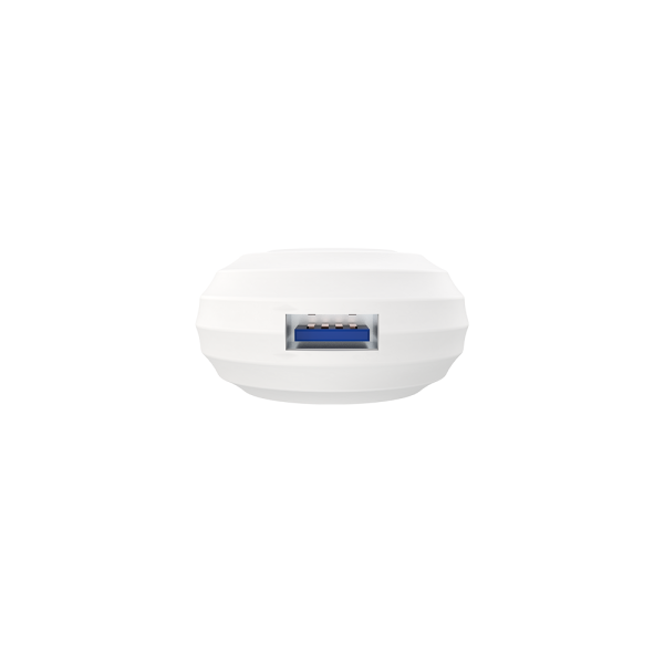Мрежово зарядно устройство DeTech, DE-28, 5V/2.4A 220V, 1 x USB, Бял - 14132