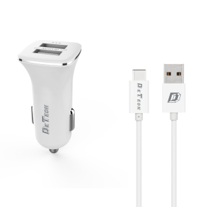 Зарядно устройство за кола DeTech, DE-C01C, 5V/2.4A, 12/24V,..