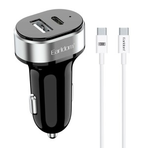Зарядно устройство за кола Earldom ES-CC14, 1xUSB, 1xType-C,..