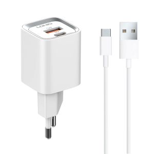 Мрежово зарядно устройство LDNIO A2318C, 20W, 1 x Type-C F, ..