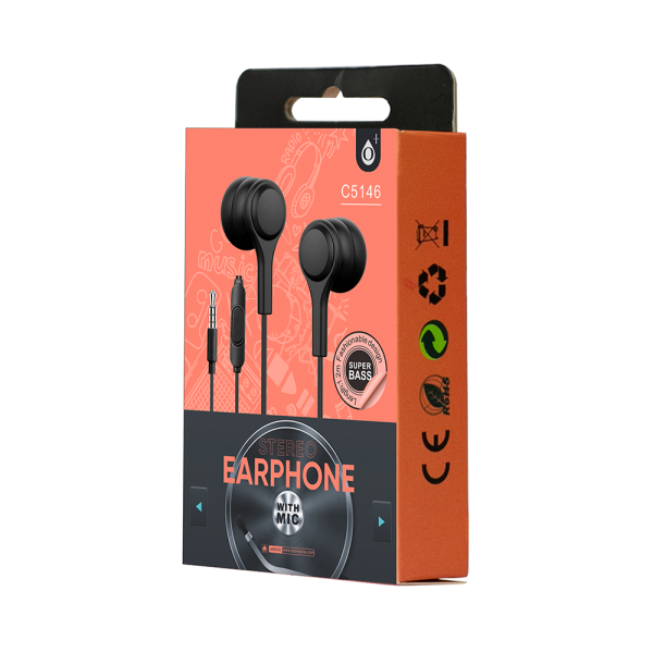Слушалки за мобилни устройства One Plus C5146, Mикрофон, Различни цветове - 20437