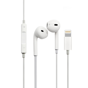 Слушалки No brand, За Iphone X, Lightning, Bluetooth, С микр..