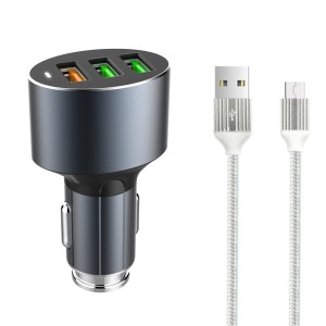 Зарядно устройство за кола, LDNIO C703Q, Quick Charge 3.0, 3..