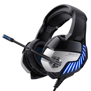 Слушалки Onikuma K5 Pro, За компютър, Микрофон, Подсветка, 3..
