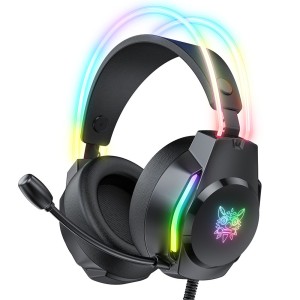 Слушалки Onikuma X26, За компютър, Микрофон, Подсветка, 3.5m..