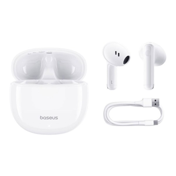 Bluetooth слушалки Baseus Bowie E13, TWS, Бял – 20754