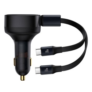 Зарядно устройство за кола Baseus Enjoyment Pro, 33W, 2xType..