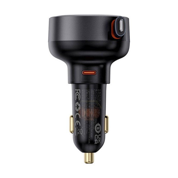 Зарядно устройство за кола Baseus Enjoyment Pro, 60W, С Type-C, Черен - 40496