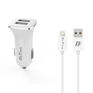 Зарядно устройство за кола DeTech, DE-C01i, 5V/2.4A, 12/24V,..