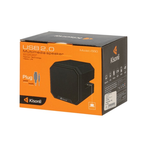 Тонколона Kisonli i-550, 3W, USB, Различни цветове - 22155