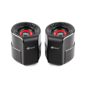 Тонколони Kisonli A-909, 2x3W, USB, Черен - 22160