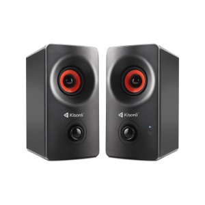 Тонколони Kisonli AC-9002BT, Bluetooth, 2x5W, 220V, Черен - ..