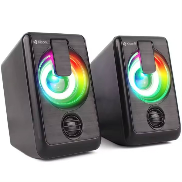 Тонколони Kisonli L-1010, AUX, 2x3W, Черен - 22238