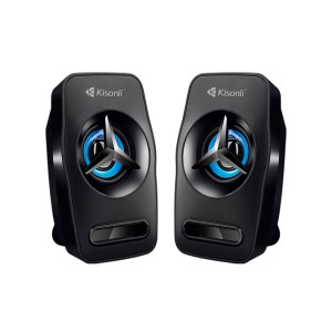 Тонколони Kisonli L-3030, 2x3W, USB, Черен - 22156