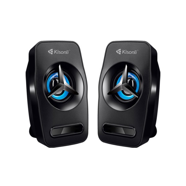 Тонколони Kisonli L-3030, 2x3W, USB, Черен - 22156