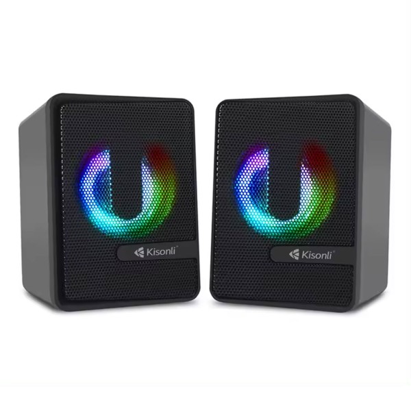 Тонколони Kisonli L-4040, AUX, 2x3W, Черен - 22234