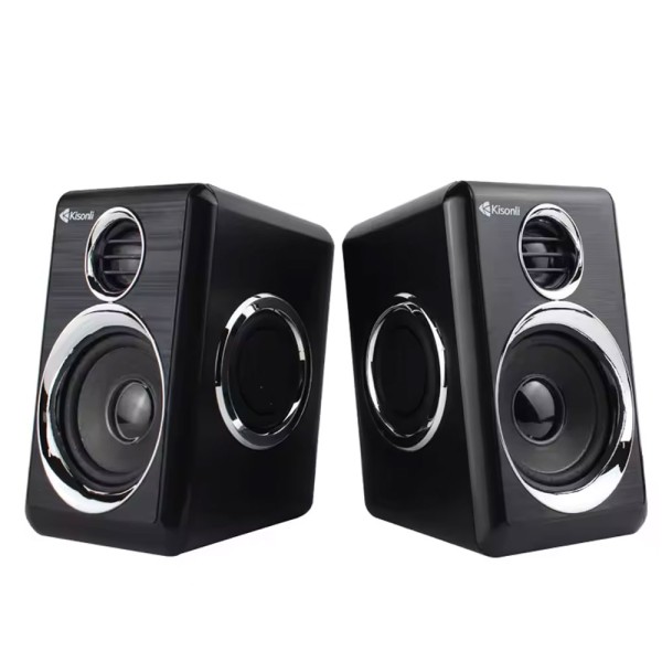 Тонколони Kisonli T-005, AUX, 2x3W, Черен - 22250