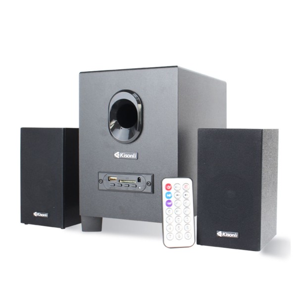 Тонколони Kisonli TM-5000U, Bluetooth, 5W+2x3W, USB, Черен - 22149