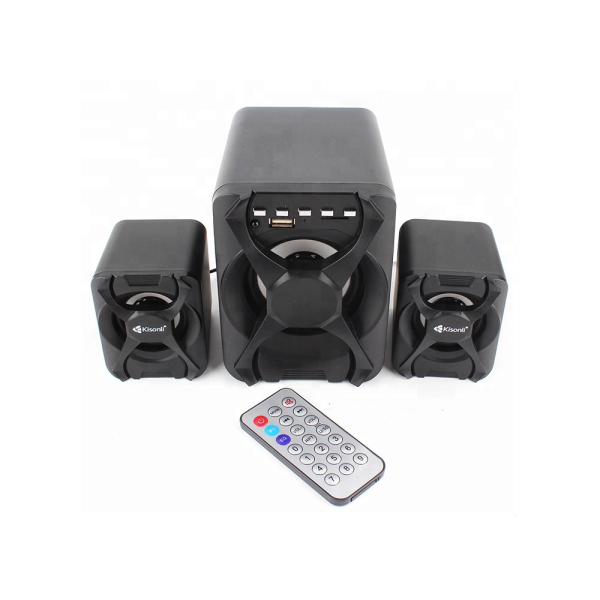 Тонколони Kisonli U-2500BT, Bluetooth, 5W+3W*2, USB, Черен - 22115