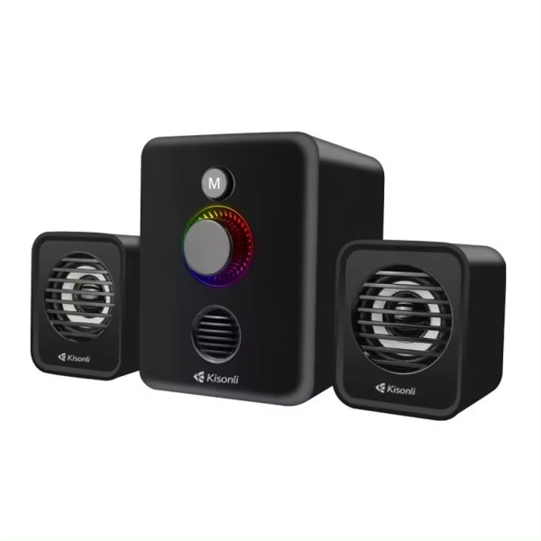 Тонколони Kisonli U-3000BT, Bluetooth, AUX, 5W+2x3W, Различни цветове - 22222
