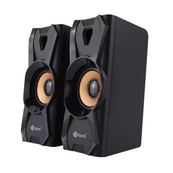 Тонколони Kisonli U-9003, AUX, 2x3W, Черен - 22252