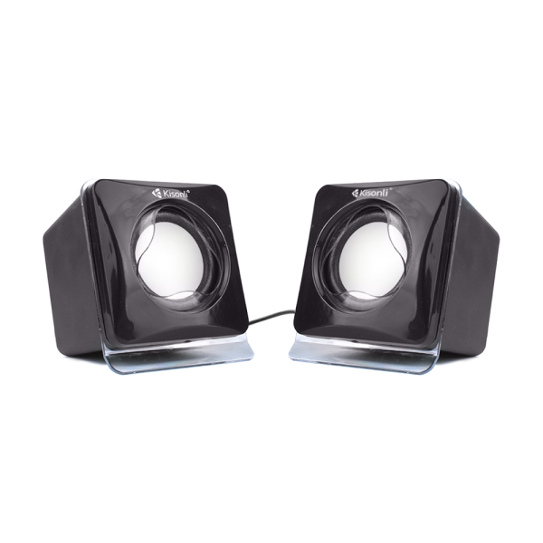 Тонколони Kisonli V410, 3W*2, USB, Черни - 22044