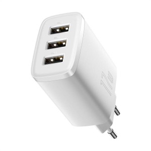 Мрежово зарядно устройство Baseus Compact 3U, 17W, 3 x USB F..