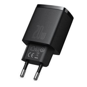 Мрежово зарядно устройство Baseus Compact, 20W, 1 x Type-C F..