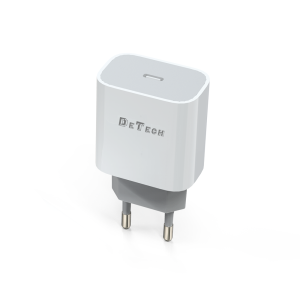 Мрежово зарядно устройство DeTech DE-30, 5V/3.0A 220V, 1 x T..