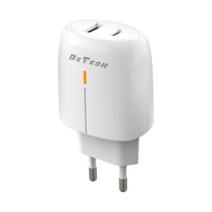 Мрежово зарядно устройство DeTech DE-31, 20W, 1 x Type-C F, ..