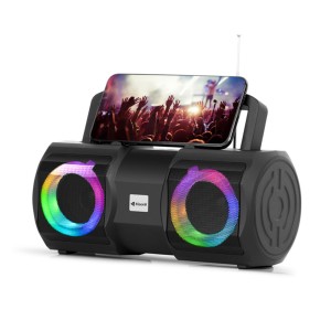 Тонколона Kisonli K1, Bluetooth, USB, SD, FM, AUX, Черен - 2..