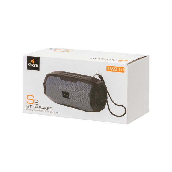 Тонколона Kisonli S9 TWS, Bluetooth, USB, SD, FM