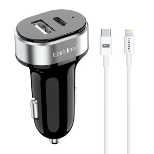 Зарядно устройство за кола Earldom ES-CC14, 1xUSB, 1xType-C,..