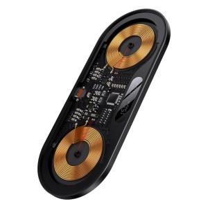 Безжично зарядно устройство Baseus Digital LED, 2в1, Qi, 20W..