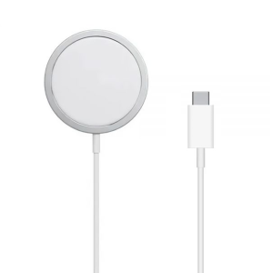 Безжично зарядно устройство WiWu M5 MagSafe, Qi, 15W, Бял - ..