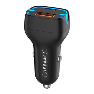 Зарядно устройство за кола Earldom ES-CC2, 1xUSB QC3.0, 1xTy..