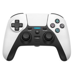 Безжичен джойстик No brand 4011B, За Play Station 4, Бял - 1..