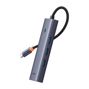 USB хъб Baseus UltraJoy, 5 Порта, Type-C към 3xUSB 3.0, RJ45..