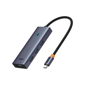 USB хъб Baseus UltraJoy, 5 Порта, Type-C към 4xUSB 3.0, PD, ..