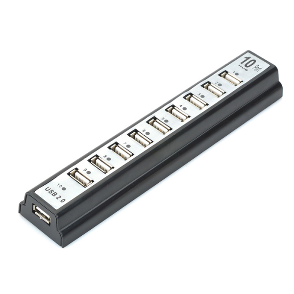 USB хъб No Brand, USB 2.0, 10 Порта, Различни цветове - 12061